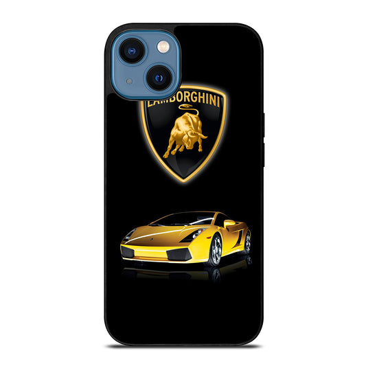 LAMBORGHINI YELLOW CAR LOGO iPhone 14 Case Cover