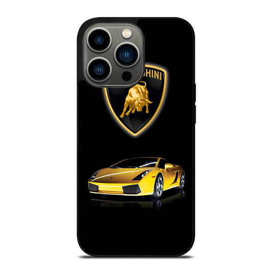 LAMBORGHINI YELLOW CAR LOGO iPhone 13 Pro Case Cover