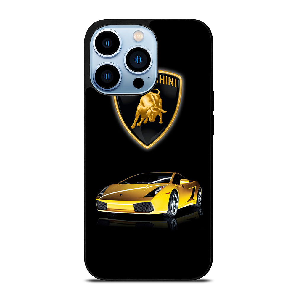 LAMBORGHINI YELLOW CAR LOGO iPhone 13 Pro Max Case Cover