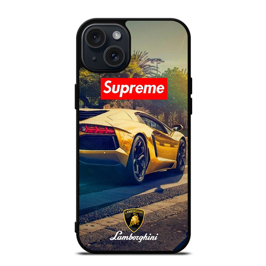 LAMBORGHINI YELLOW CAR iPhone 15 Plus Case Cover