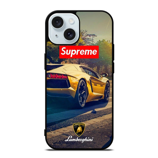 LAMBORGHINI YELLOW CAR iPhone 15 Case Cover