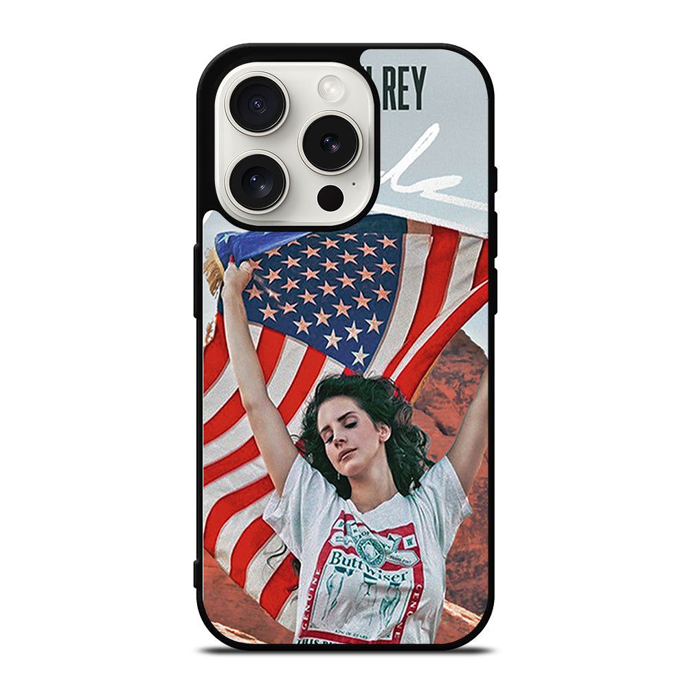 LANA DEL REY AMERICAN FLAG iPhone 15 Pro Case Cover