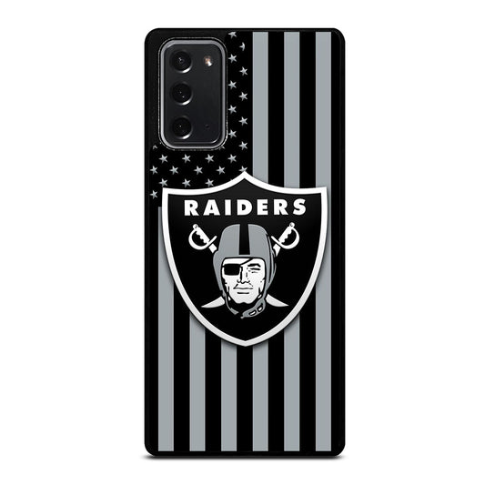 LAS VEGAS RAIDERS AMERICAN FLAG LOGO Samsung Galaxy Note 20 Case Cover