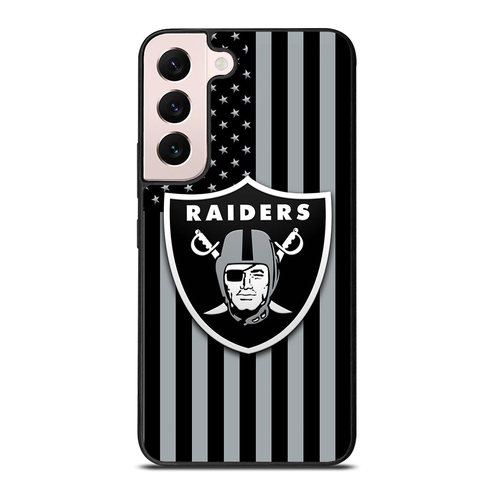 LAS VEGAS RAIDERS AMERICAN FLAG LOGO Samsung Galaxy S22 Plus Case Cover