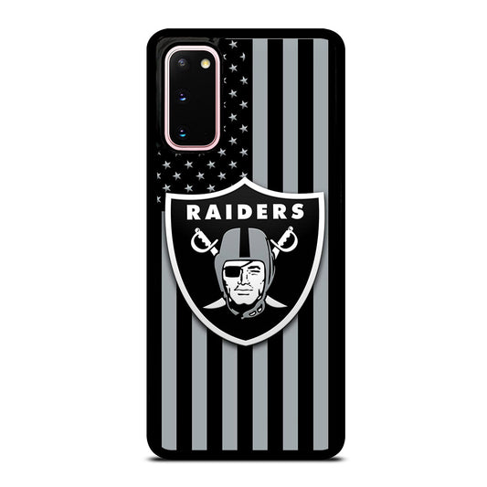 LAS VEGAS RAIDERS AMERICAN FLAG LOGO Samsung Galaxy S20 Case Cover