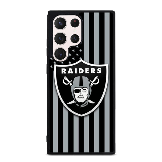 LAS VEGAS RAIDERS AMERICAN FLAG LOGO Samsung Galaxy S23 Ultra Case Cover