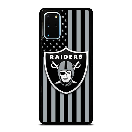 LAS VEGAS RAIDERS AMERICAN FLAG LOGO Samsung Galaxy S20 Plus Case Cover