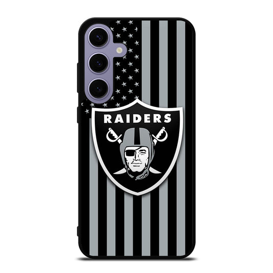 LAS VEGAS RAIDERS AMERICAN FLAG LOGO Samsung Galaxy S24 Plus Case Cover