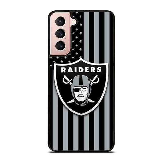 LAS VEGAS RAIDERS AMERICAN FLAG LOGO Samsung Galaxy S21 Case Cover