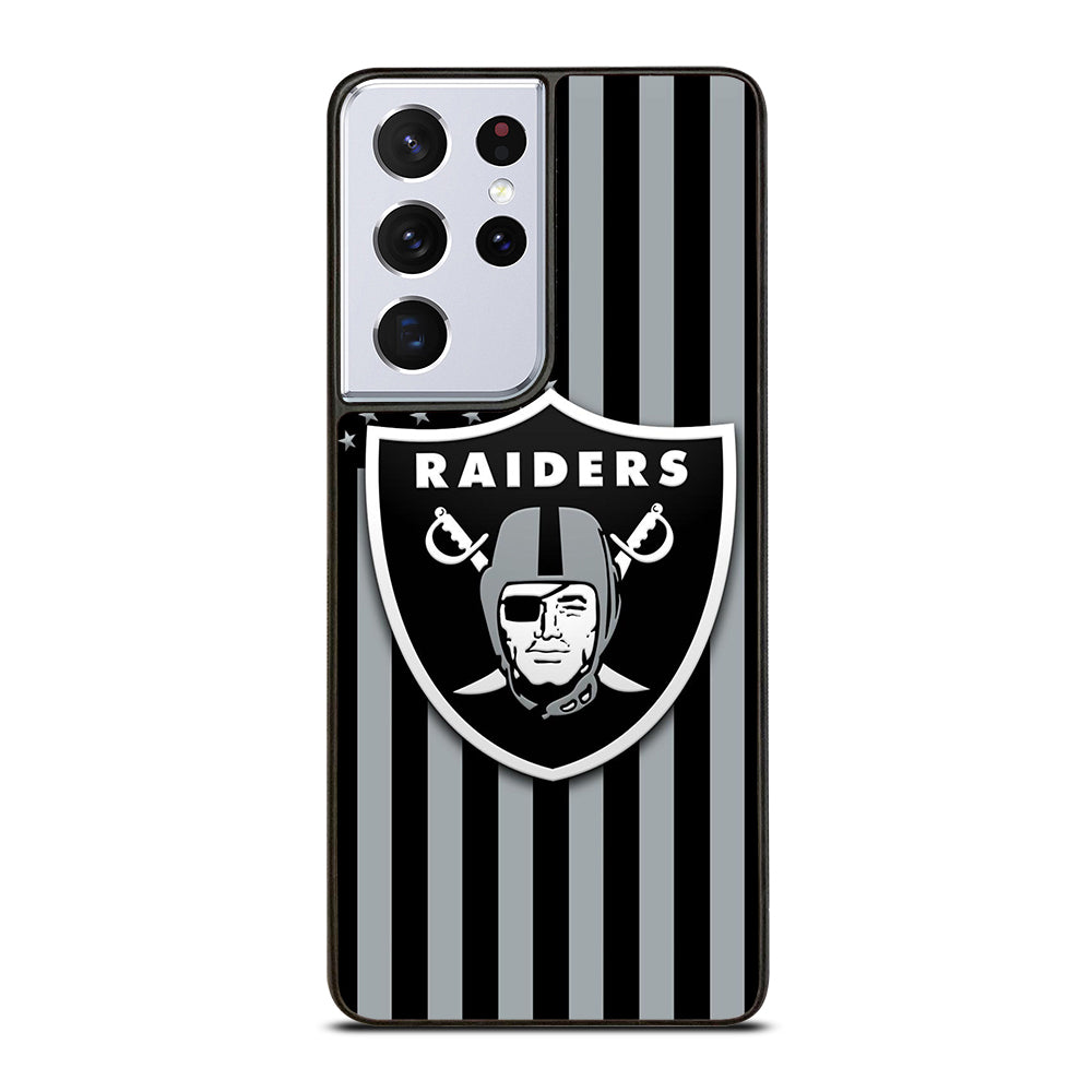 LAS VEGAS RAIDERS AMERICAN FLAG LOGO Samsung Galaxy S21 Ultra Case Cover