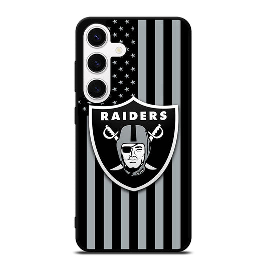LAS VEGAS RAIDERS AMERICAN FLAG LOGO Samsung Galaxy S24 Case Cover