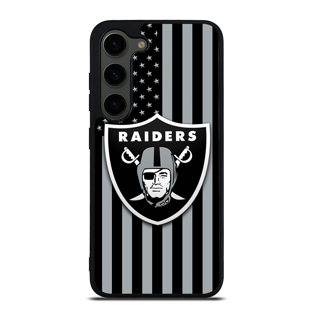 LAS VEGAS RAIDERS AMERICAN FLAG LOGO Samsung Galaxy S23 Plus Case Cover