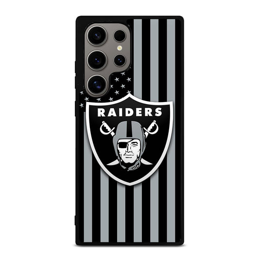 LAS VEGAS RAIDERS AMERICAN FLAG LOGO Samsung Galaxy S24 Ultra Case Cover