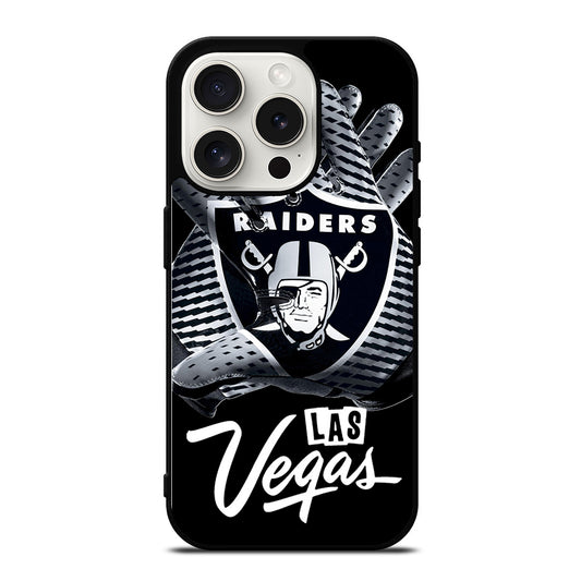 LAS VEGAS RAIDERS GLOVES iPhone 15 Pro Case Cover