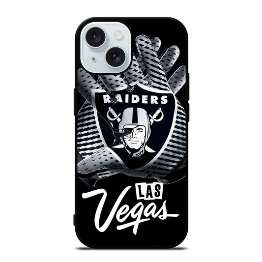 LAS VEGAS RAIDERS GLOVES iPhone 15 Case Cover