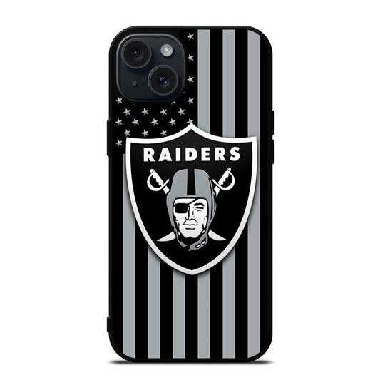 LAS VEGAS RAIDERS NFL LOGO 3 iPhone 15 Plus Case Cover