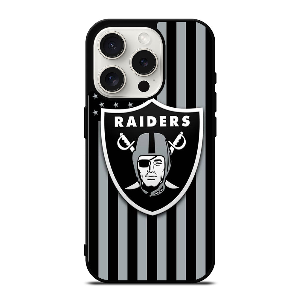 LAS VEGAS RAIDERS NFL LOGO 3 iPhone 15 Pro Case Cover