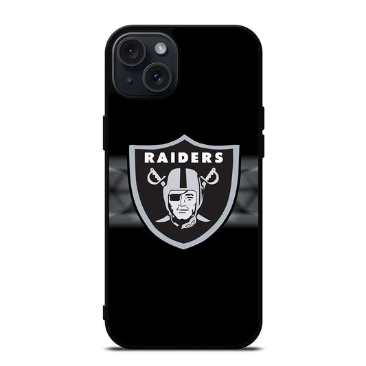 LAS VEGAS RAIDERS NFL LOGO iPhone 15 Plus Case Cover
