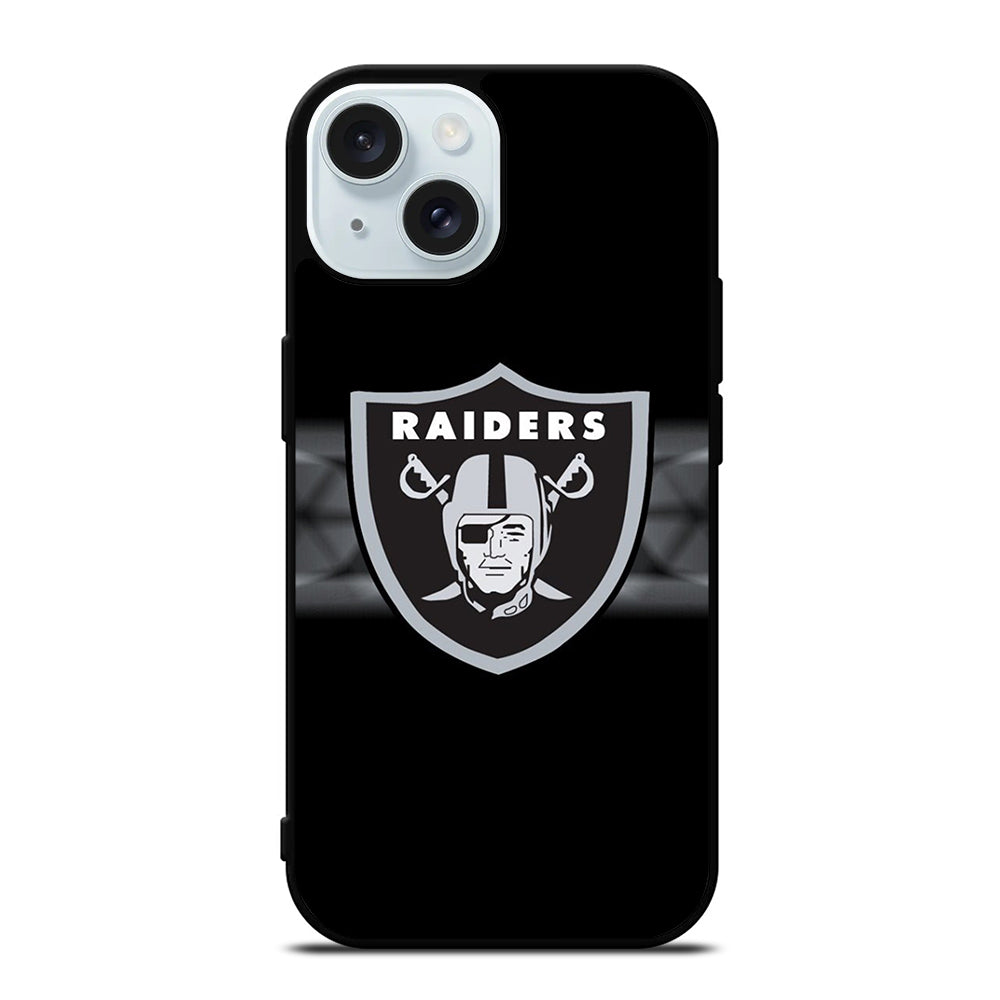 LAS VEGAS RAIDERS NFL LOGO iPhone 15 Case Cover