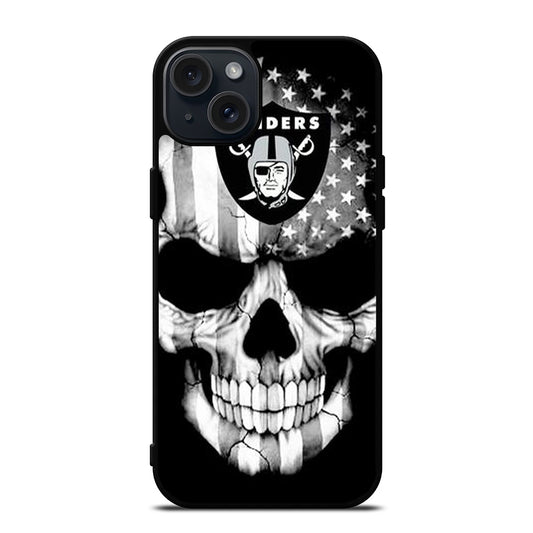 LAS VEGAS RAIDERS SKULL LOGO iPhone 15 Plus Case Cover