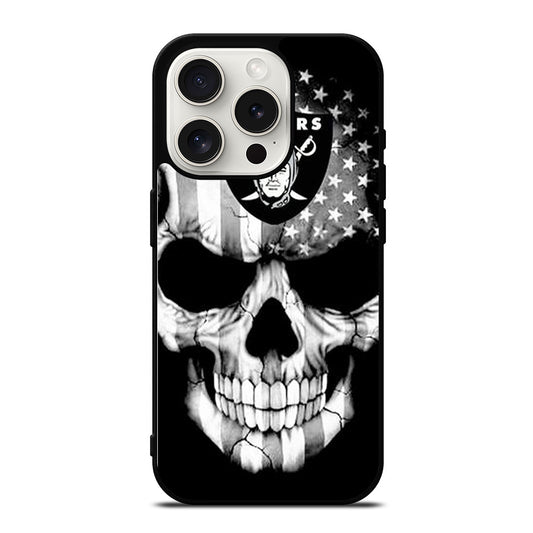 LAS VEGAS RAIDERS SKULL LOGO iPhone 15 Pro Case Cover