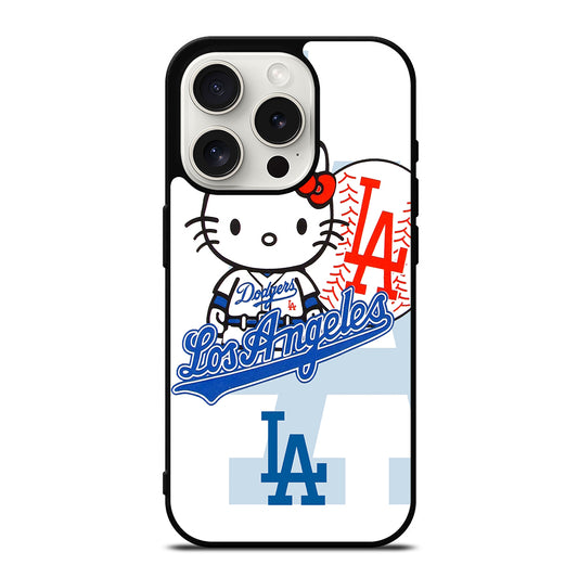 LA DODGERS HELLO KITTY MLB 1 iPhone 15 Pro Case Cover