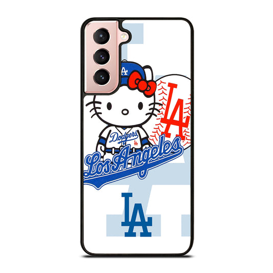 LA DODGERS HELLO KITTY MLB 1 Samsung Galaxy S21 Case Cover