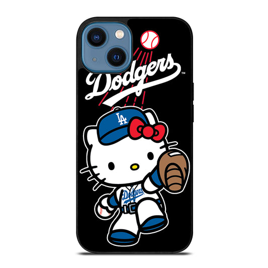 LA DODGERS HELLO KITTY MLB 2 iPhone 14 Case Cover