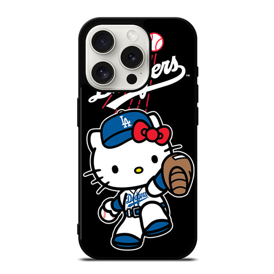 LA DODGERS HELLO KITTY MLB 2 iPhone 15 Pro Case Cover