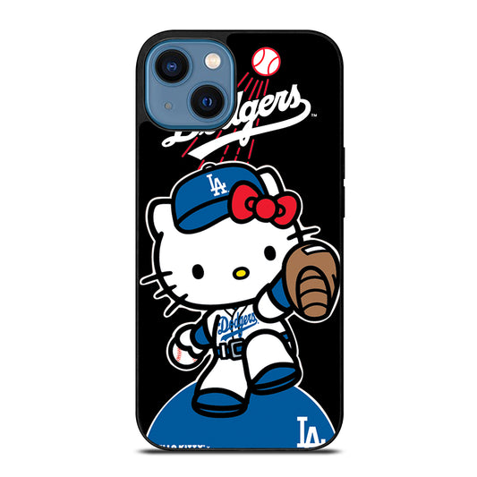 LA DODGERS HELLO KITTY MLB 3 iPhone 14 Case Cover