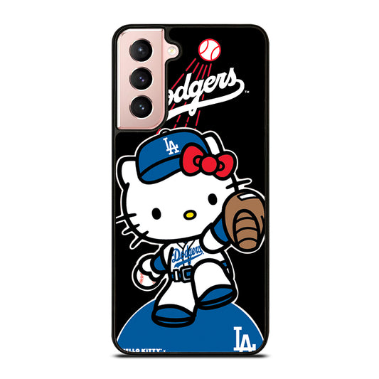 LA DODGERS HELLO KITTY MLB 3 Samsung Galaxy S21 Case Cover
