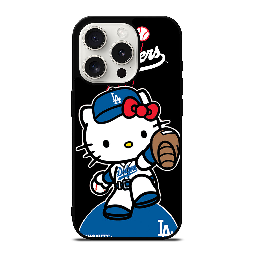 LA DODGERS HELLO KITTY MLB 3 iPhone 15 Pro Case Cover