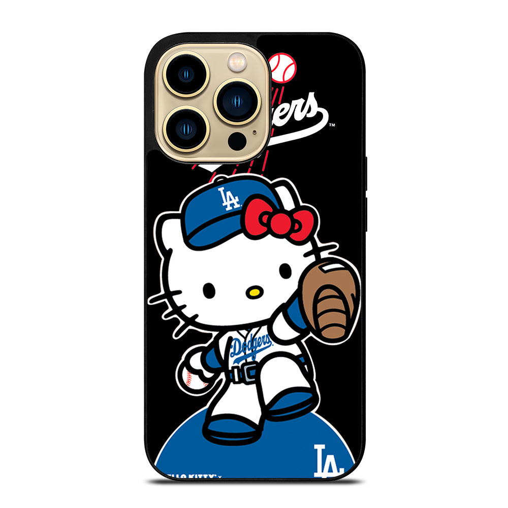 LA DODGERS HELLO KITTY MLB 3 iPhone 14 Pro Max Case Cover