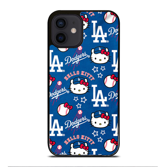 LA DODGERS HELLO KITTY PATTERN iPhone 12 Mini Case Cover