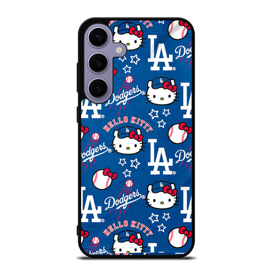 LA DODGERS HELLO KITTY PATTERN Samsung Galaxy S24 Plus Case Cover