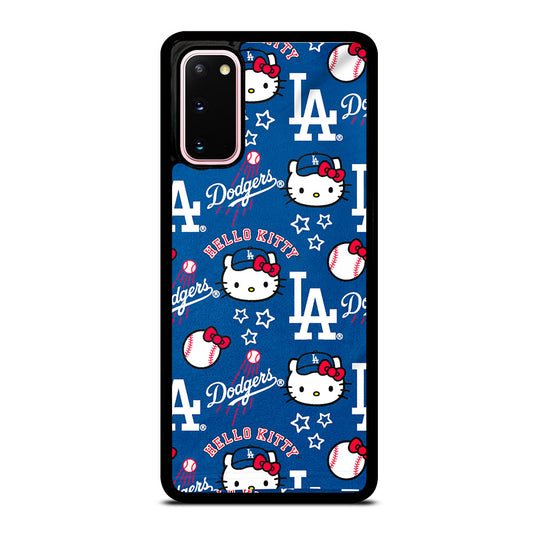 LA DODGERS HELLO KITTY PATTERN Samsung Galaxy S20 Case Cover