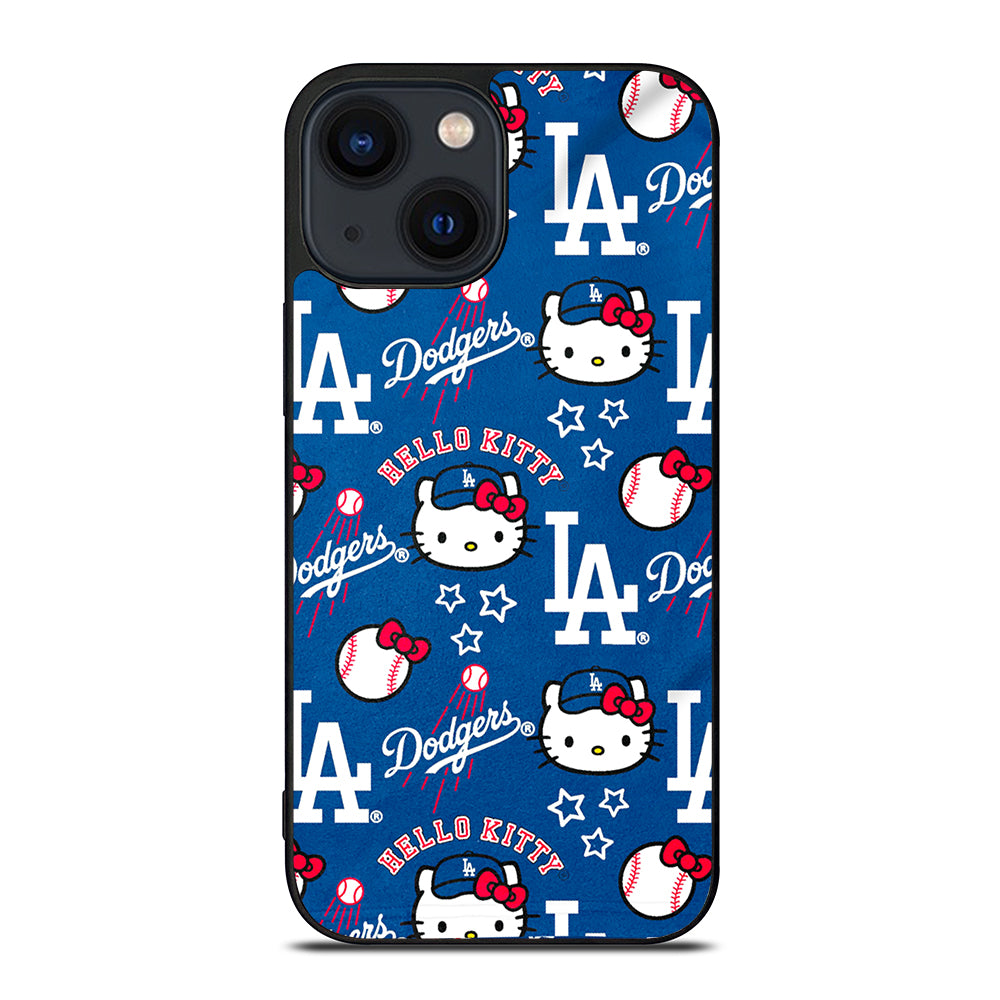 LA DODGERS HELLO KITTY PATTERN iPhone 14 Plus Case Cover