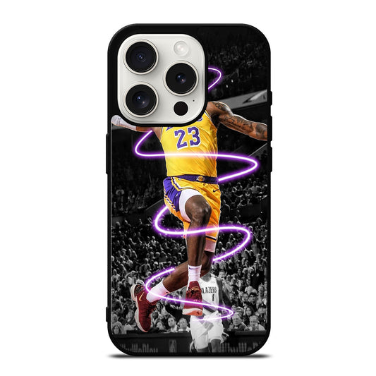 LEBRON JAMES 23 LAKERS iPhone 15 Pro Case Cover