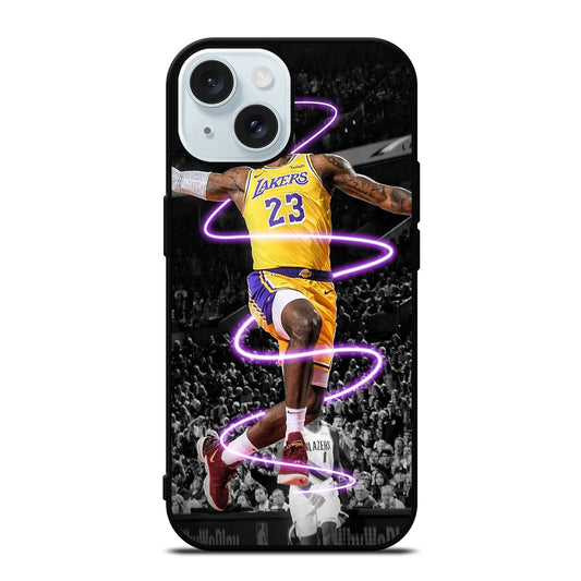 LEBRON JAMES 23 LAKERS iPhone 15 Case Cover