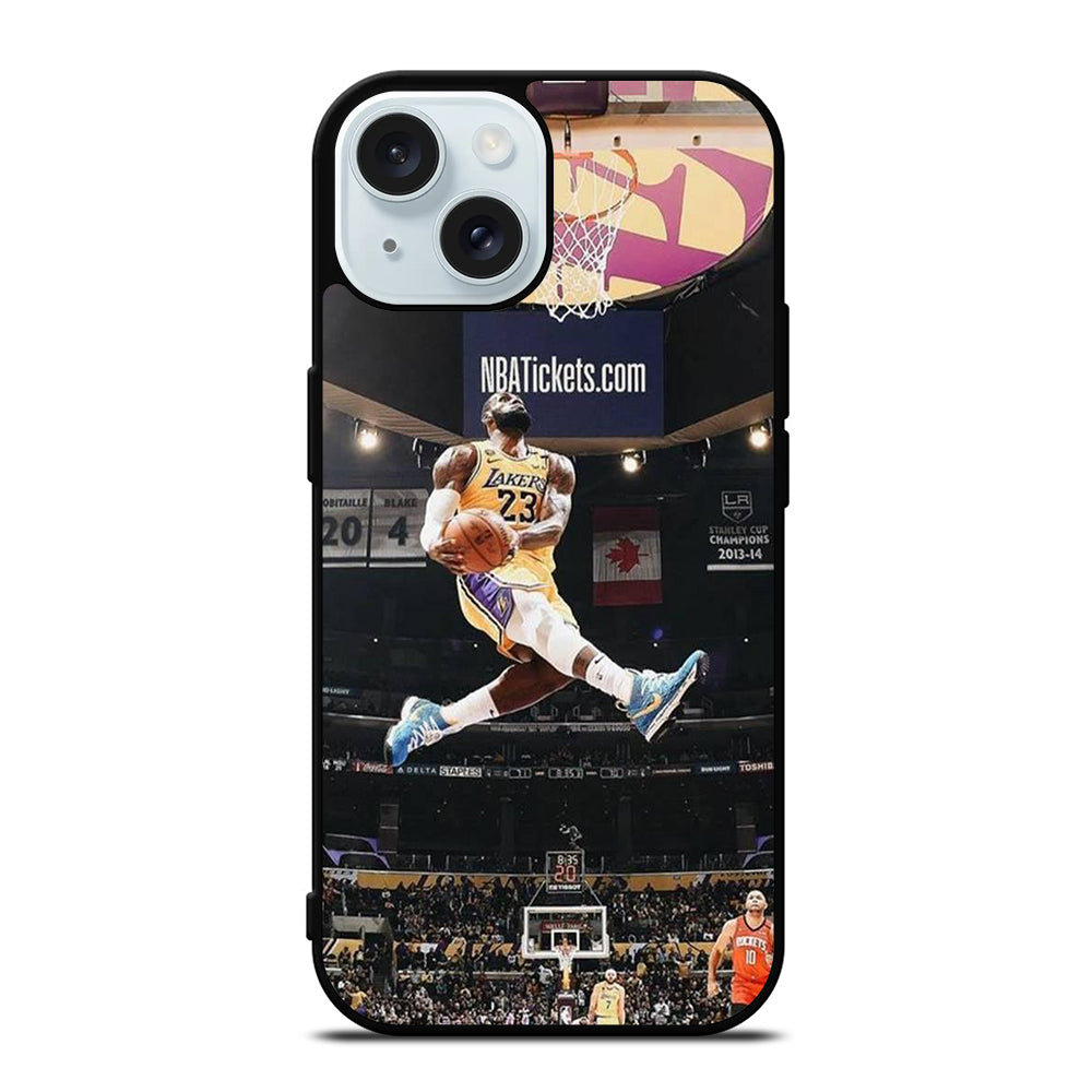 LEBRON JAMES DUNK iPhone 15 Case Cover