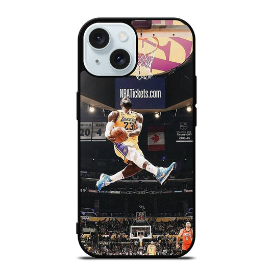 LEBRON JAMES DUNK iPhone 15 Case Cover