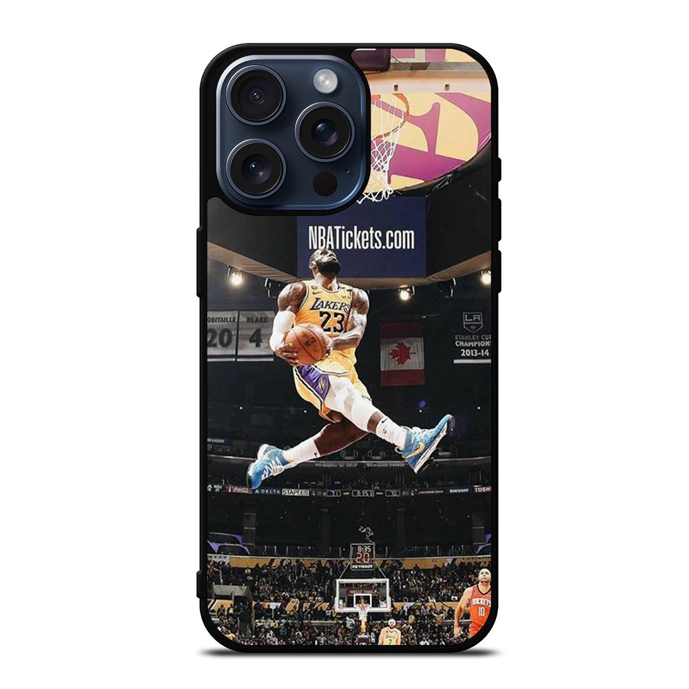 LEBRON JAMES DUNK iPhone 15 Pro Max Case Cover