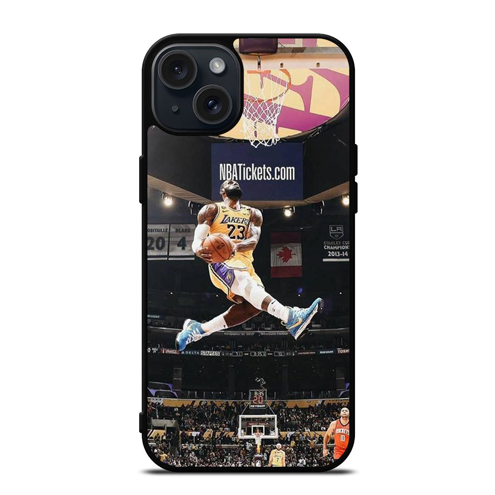 LEBRON JAMES DUNK iPhone 15 Plus Case Cover