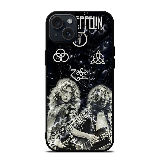 LED ZEPPELIN ROCK BAND iPhone 15 Plus Case Cover