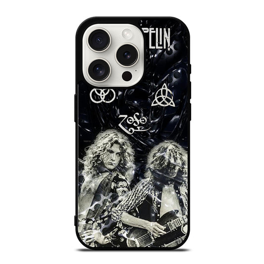 LED ZEPPELIN ROCK BAND iPhone 15 Pro Case Cover