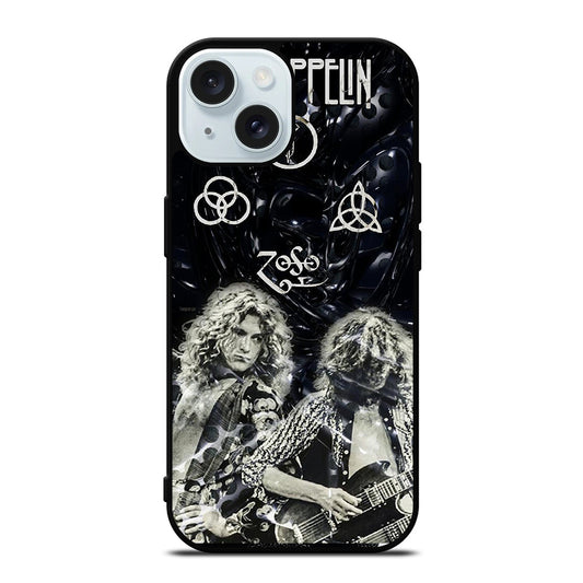 LED ZEPPELIN ROCK BAND iPhone 15 Case Cover