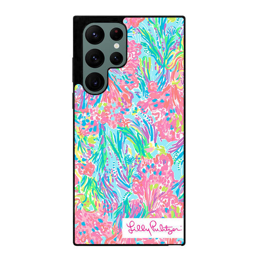 LILLY PULITZER PALM BEACH CORAL Samsung Galaxy S22 Ultra Case Cover