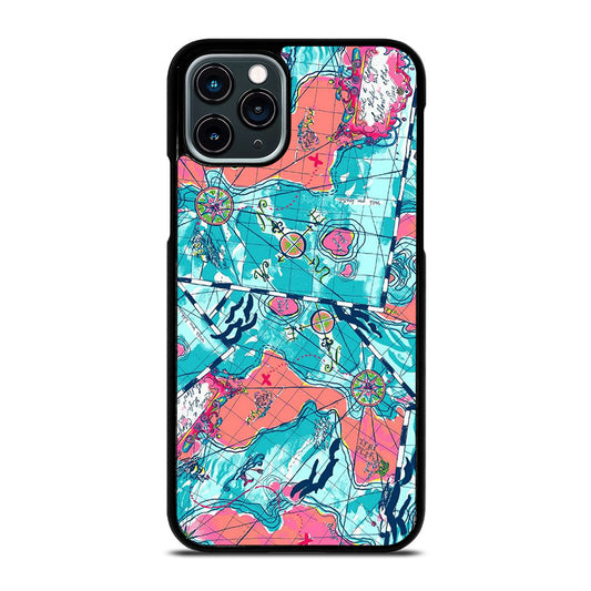 LILLY PULITZER WORLD MAPS iPhone 11 Pro Case Cover