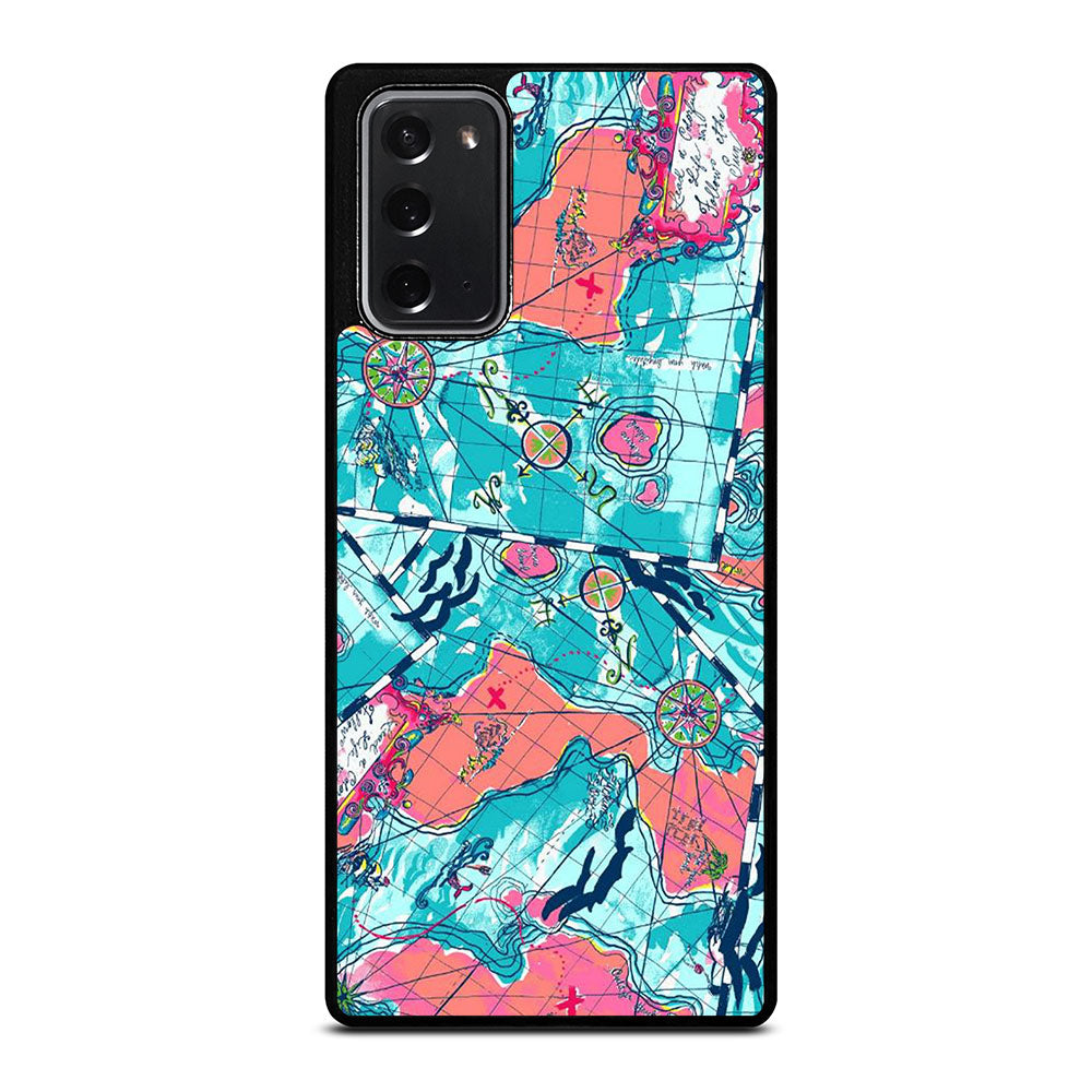 LILLY PULITZER WORLD MAPS Samsung Galaxy Note 20 Case Cover