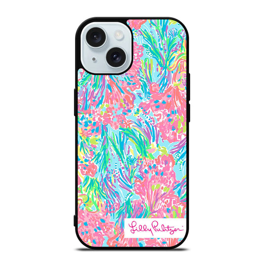 LILLY PULITZER PALM BEACH CORAL iPhone 15 Case Cover